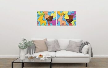 Colourful – Sæt á 2 stk i stue