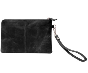 Alpha clutch i læder - sort - Image 2