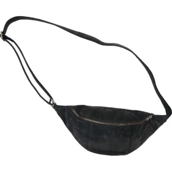 Miko bumbag i grå ruskind - small