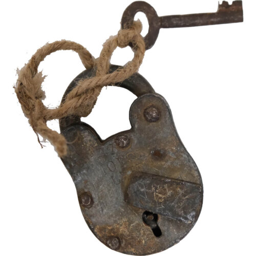 Rå gammel hængelås