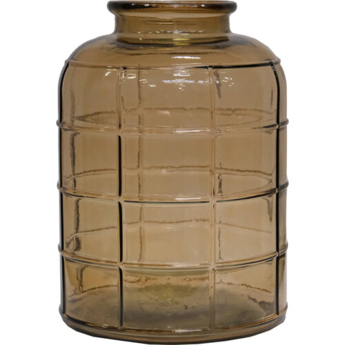 Steve glasvase - røgfarvet