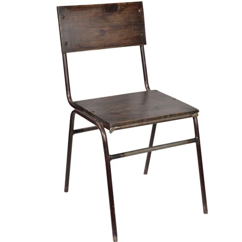 Fresco spisebordsstol af træ og jern