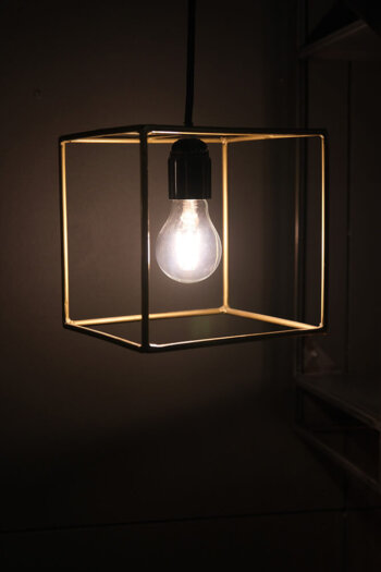 Loftlampe - messing - Billede 3
