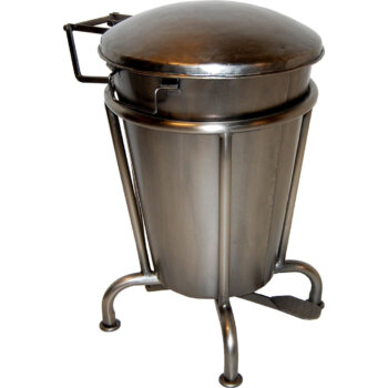 Klapp pedalspand shiny - L