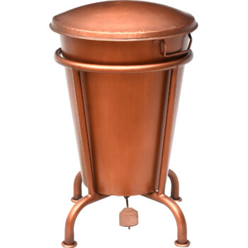 Klapp pedalspand kobber - L