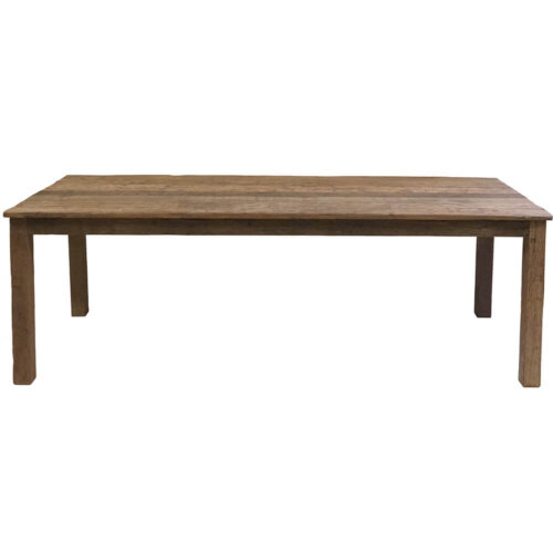 Rustikt spisebord af genanvendt træ - 230 cm
