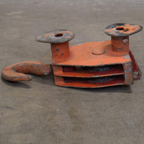 Vintage skibstalje med dobbelte spolehjul