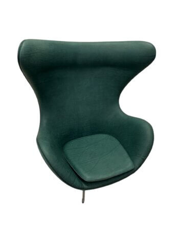 Ægget, Pure Anilin læder af Arne Jacobsen (Brugt Nypolstrede) - Image 3