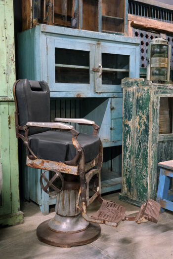 Gammel vintage barberstol - Image 3