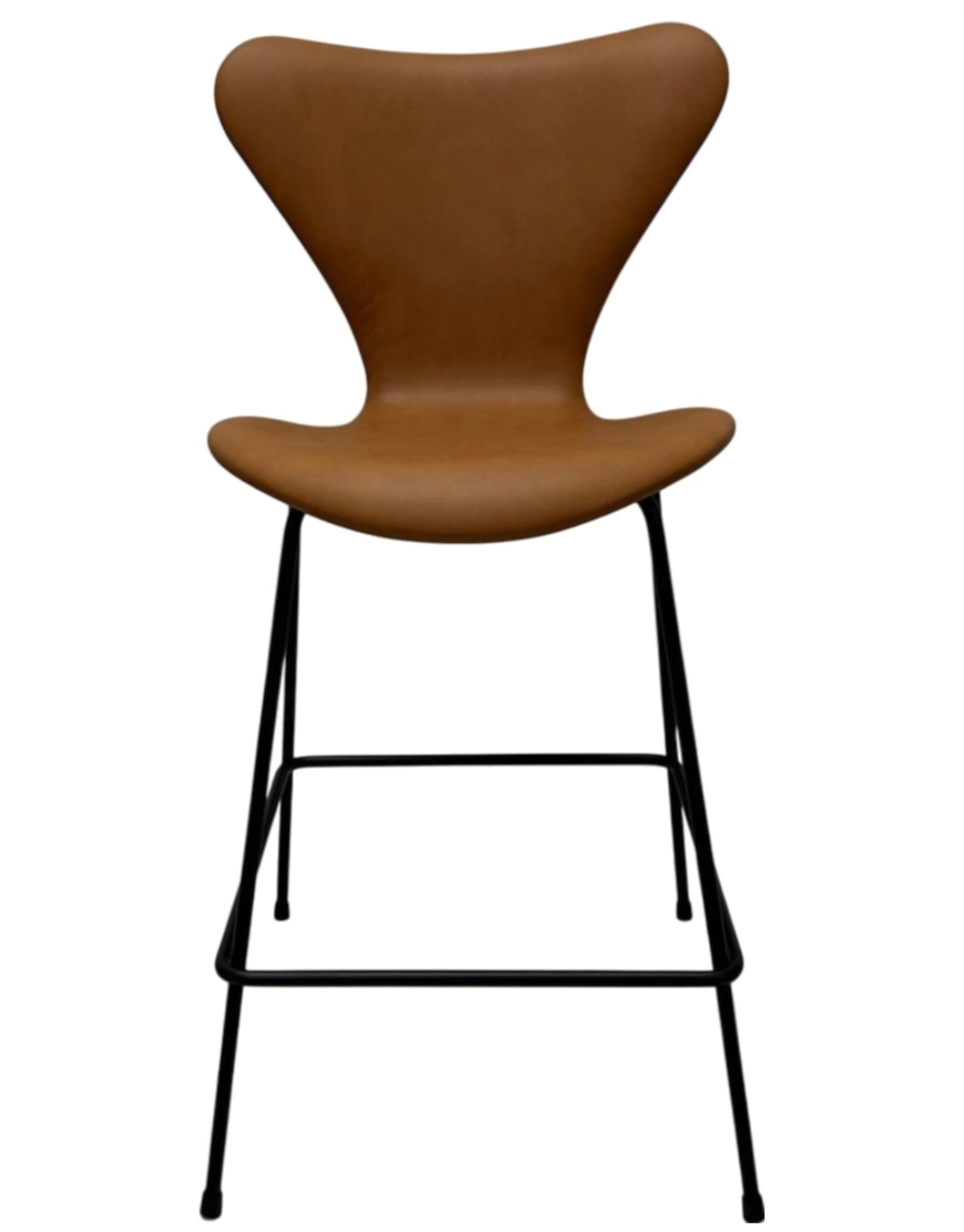 Arne Jacobsen 3187 barstol - Soft Calvados farvet Semi-anilin læder