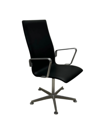 1. stk Arne Jacobsen, Oxford Læder ,Oxford-stolen – Klassisk Design af Arne Jacobsen - Image 5
