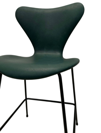 Arne Jacobsen 3187 barstol - Pure Anilin Grøn læder - Image 2