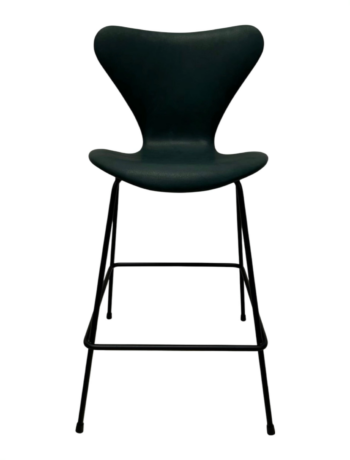 Arne Jacobsen 3187 barstol - Pure Anilin Grøn læder