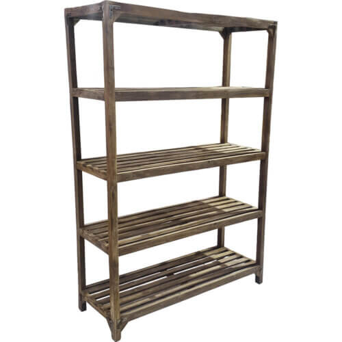 Gammel biblioteksreol