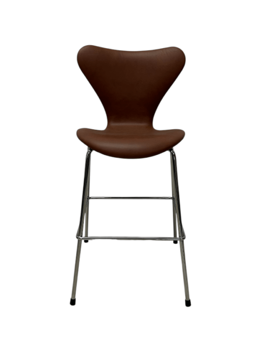 3177 Junior børnehøjstol i Brandy nuanceret læder – Specialudgave fra Minidesign
