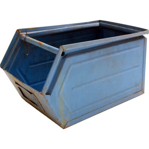 Brad blå metalkasse