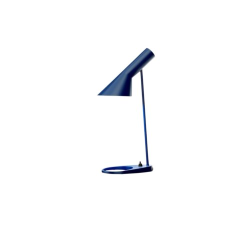 Arne Jacobsen AJ Mini Bordlampe – Midnight Blue (Louis Poulsen)