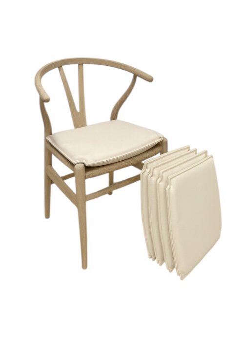 CH24 Y-stol hynde i natur vegetabilsk læder – Egen eksklusiv produktion