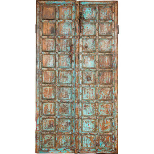 Gammel rustik trædør