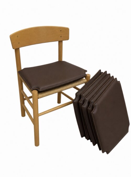 J39 Folkestolen hynde i Classic Mørkebrun Læder – EGEN PRODUKTION