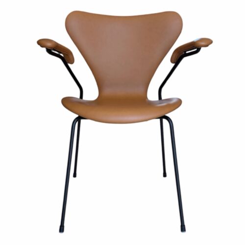 Arne Jacobsen 3207 - Armstol - Cognac Soft semi anilin læder